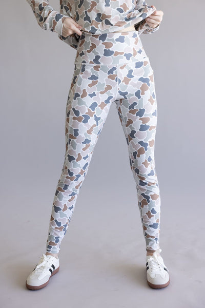 Local Girl Seamed Leggings for Women in Flora Camo
