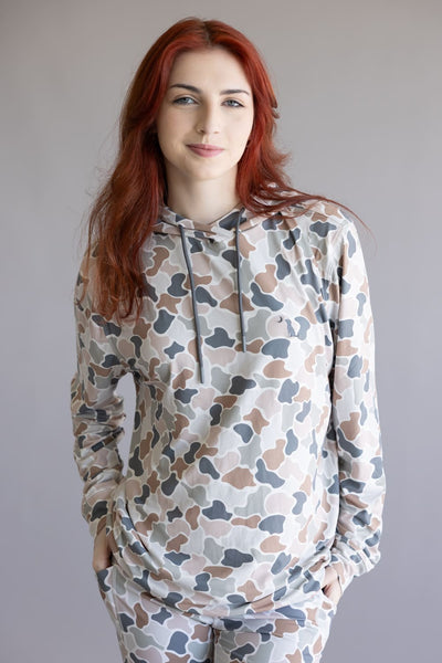 Local Girl Hemlock Hoodie for Women in Flora Camo