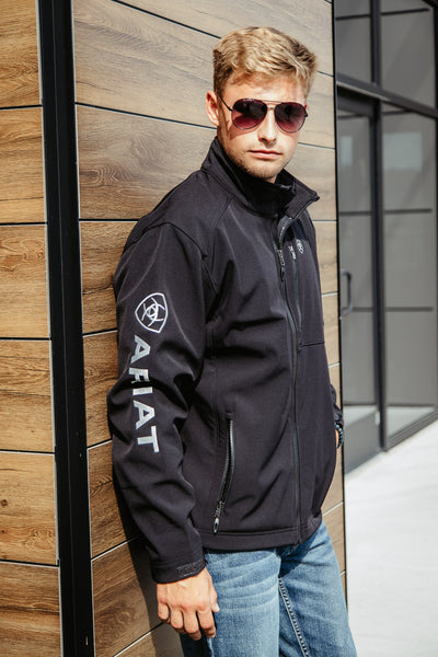 Ariat Logo 2.0 Softshell Jacket for Men in Black