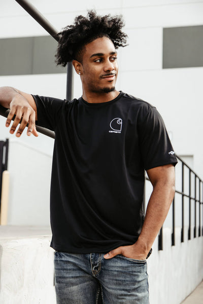 ★Carhartt★ 難燃性Carhartt Force ロゴ グラフィックTシャツ Carhartt Force Sun Defender Lightweight Logo Graphic T-Shirt