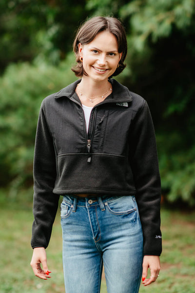 The North Face Denali Crop Jacket for Women in Black