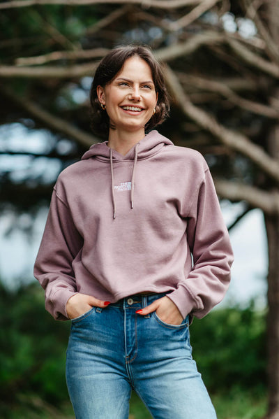 The North Face Evolution Hi Lo Hoodie for Women in Purple