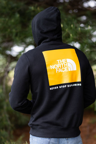 The North Face Box Logo Hoodie for Men in Black