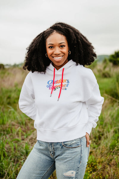 The North Face Pride Hoodie for Women in White
