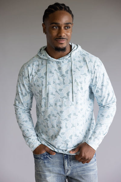 Local Boy Hemlock Hoodie for Men in Glacier Camo