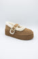 Madden Girl Platform Elena Mary Jane Slipper for Women in Latte