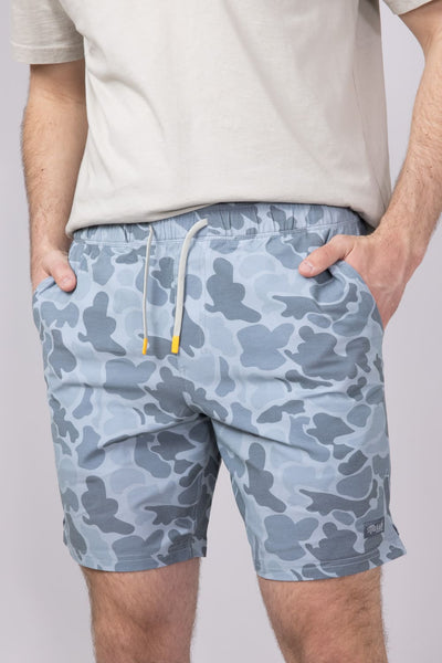 Marsh Wear Fulton Volley 8” Shorts for Men in Grey Mallard Camo