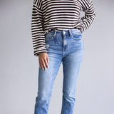 Mica High Rise Straight Crop Jeans for Women