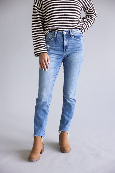 Mica High Rise Straight Crop Jeans for Women