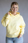 Oversized Fleece Hoodie for Women in Light Yellow