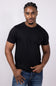 Basic Crewneck Tee for Men in True Black