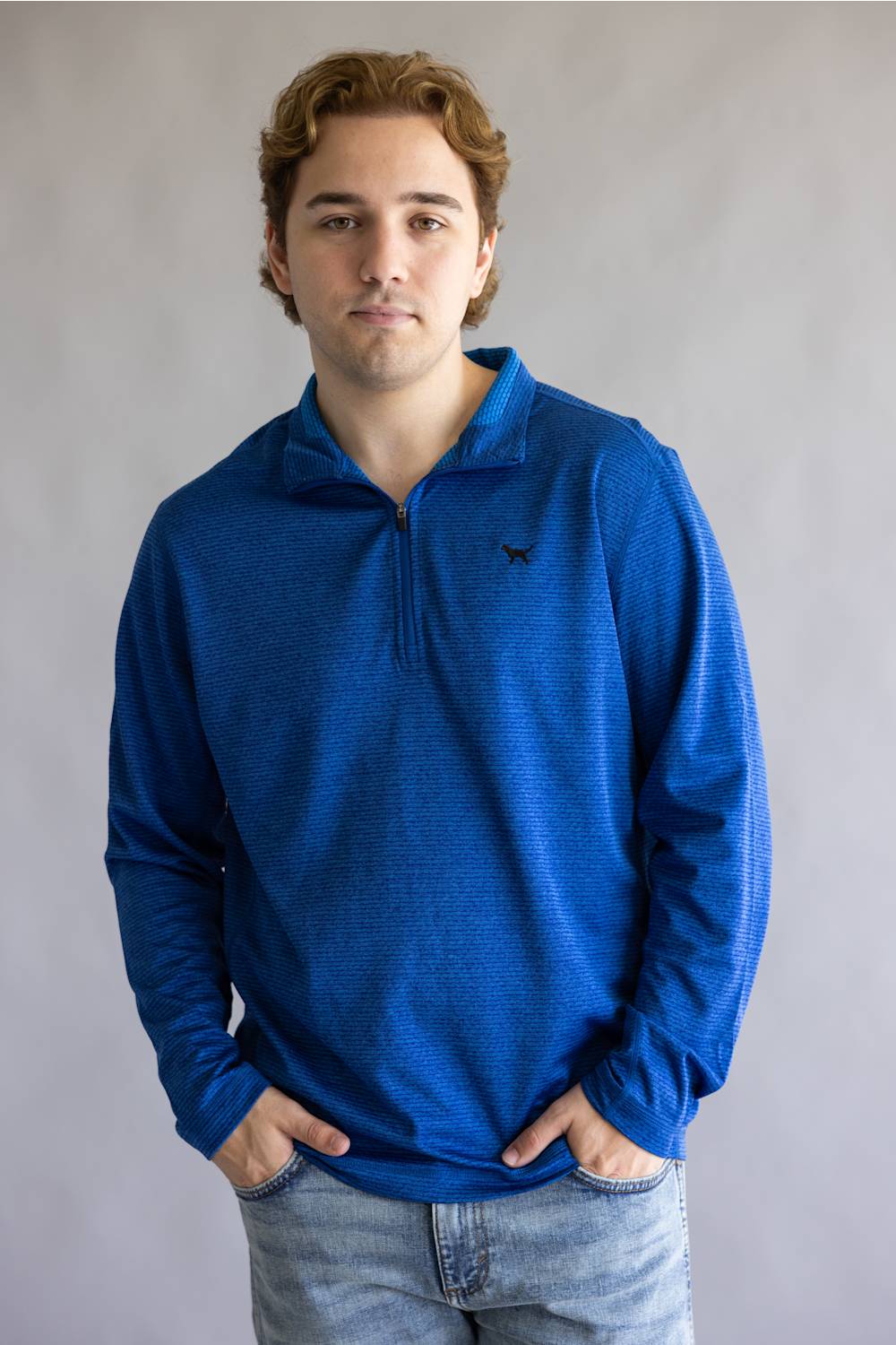 トップス select. Simply Southern Tech Quarter Zip Pullover for Men in Midnight Blue