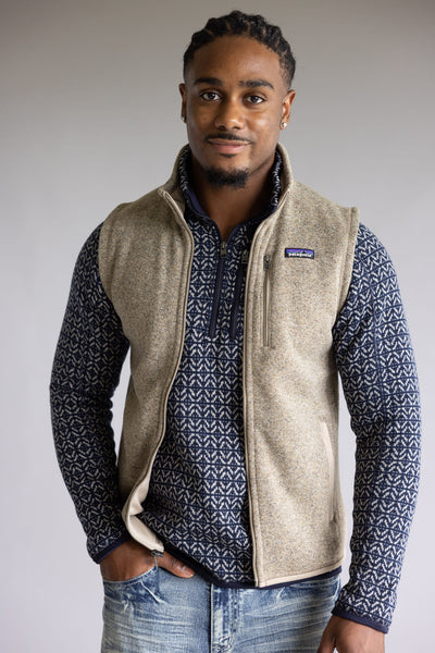Patagonia Men’s Better Sweater Fleece Vest in Seabird Grey