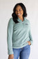 Patagonia Women’s Micro D Quarter Zip Pullover in Cover Green