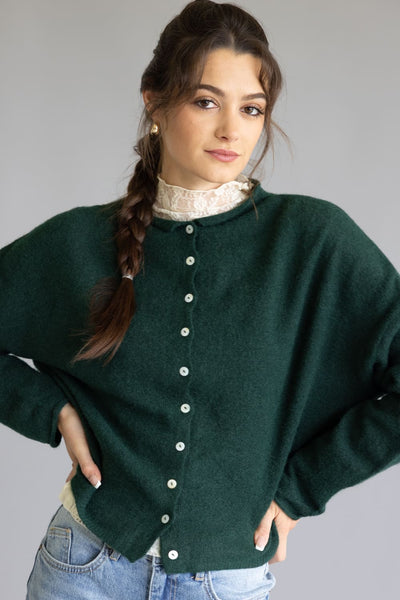 Piper Cardigan for Women in Forest Green