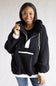 Two Tone Pullover for Women in Black