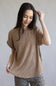 Ribbed Knit Top for Women in Mocha