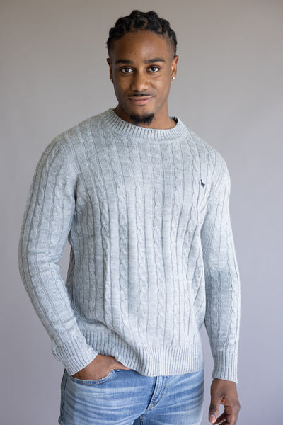 Simply Southern Grayson Sweater for Men in Grey
