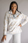 Simply Southern ¼ Zip Fleece Pullover for Women in White Camo