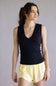 Free People We The Free Neria V-Neck Tank for Women in Black