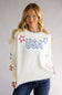 Simply Southern Knit Stars Sweater for Women in Cream