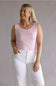 Simply Southern double layer tank top pink