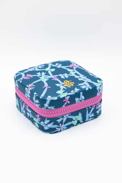 Simply Southern Jewelry Box Case in Blue Ribbon