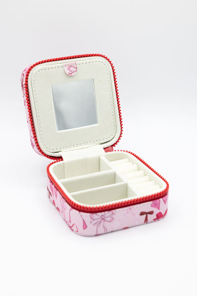 Simply Southern Jewelry Box Case in Pink Bow
