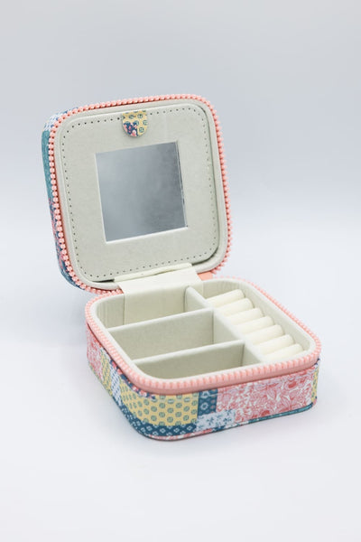 Simply Southern Quilt Pattern Jewelry Box Case in Multi