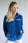 Simply Southern Womens Simply Soft Jacket for Women in Dark Blue