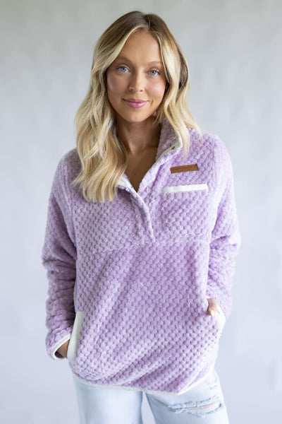 Simply Southern Simply Soft Pullover for Women in Lilac Purple
