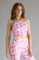 Simply Southern Squareneck Sports Top for Women in Pink Camo
