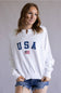 Simply Southern USA Summer Crewneck for Women in White
