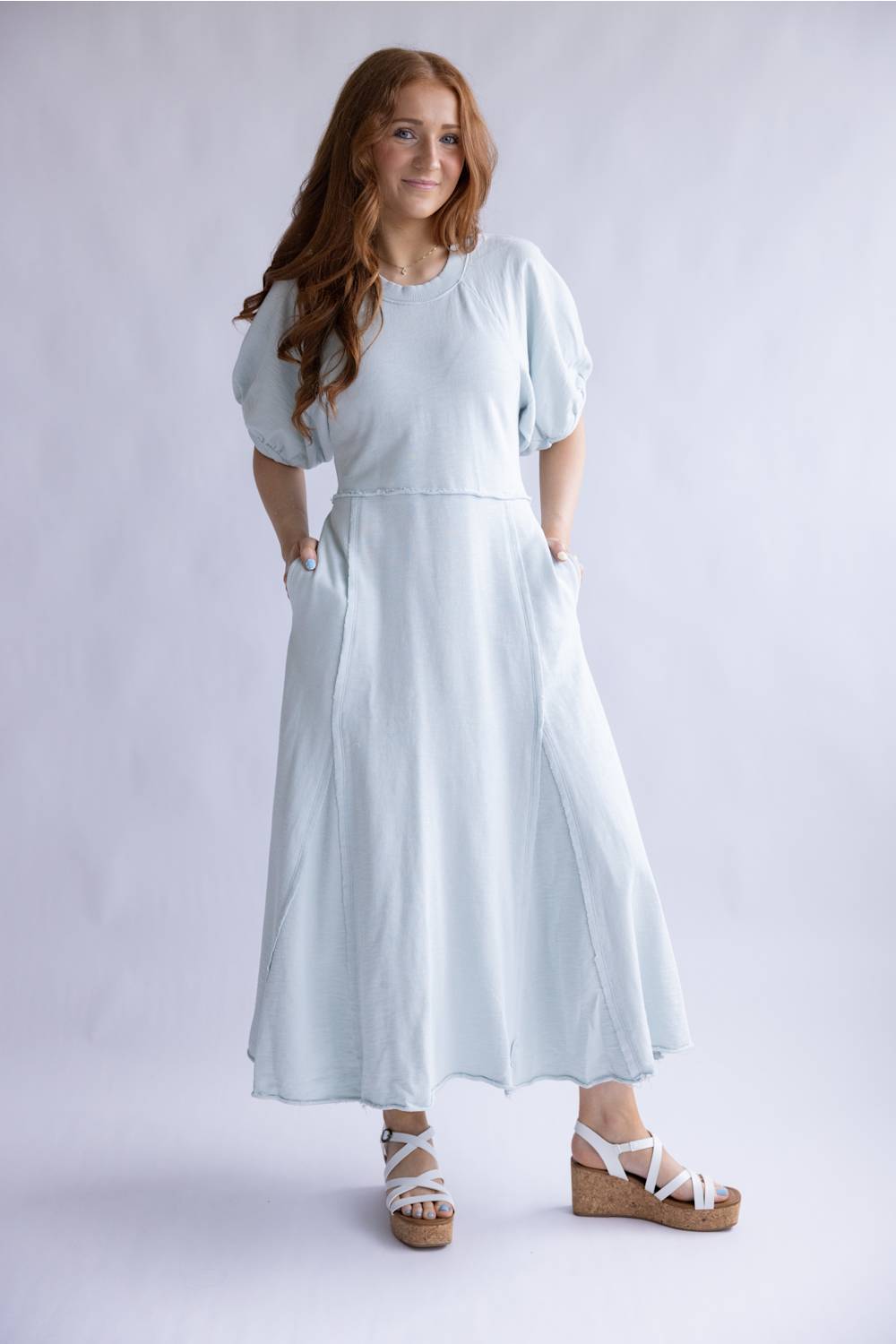 Simply Southern Washed Dress for Women in Mist | PP-0126-DRS-WSHD-MIST   Glik's