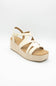 Soda Loco Rope Wedges for Women in Bone