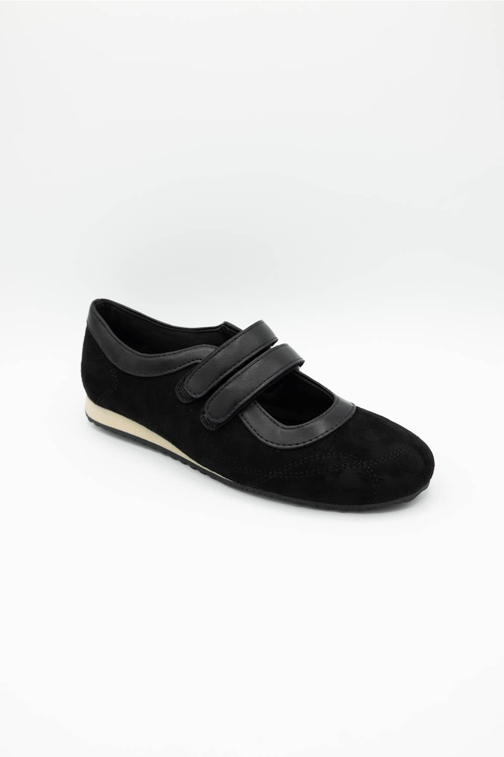 Soda Mixed Mary Jane Sneakers for Women in Black