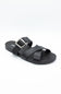 Soda Terse Slide Sandals in Black