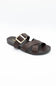 Soda Terse Slide Sandals in Brown