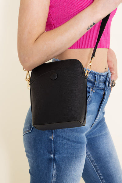 Square Tote Bag for Women in Black