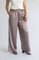 Sunday Edition Satin Wide Leg Pants for Women in Stone