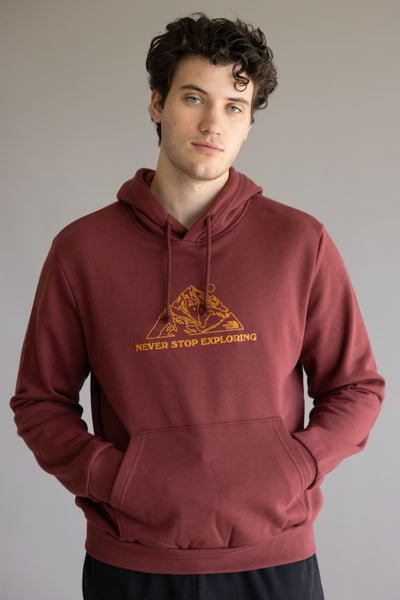 The North Face Evolution Mountain Hoodie for Men in Red