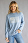 Thread & Supply Knit Allegiance Sweater for Women in Heather Blue