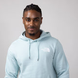 The North Face Box Logo Hoodie for Men in Muted Pine