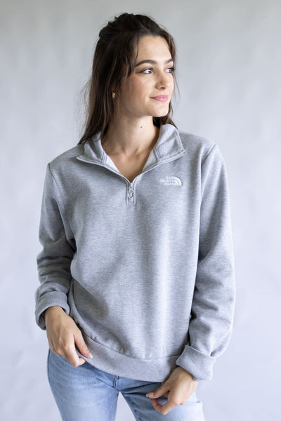 The North Face Evolution ¼ Zip for Women in Heather Grey