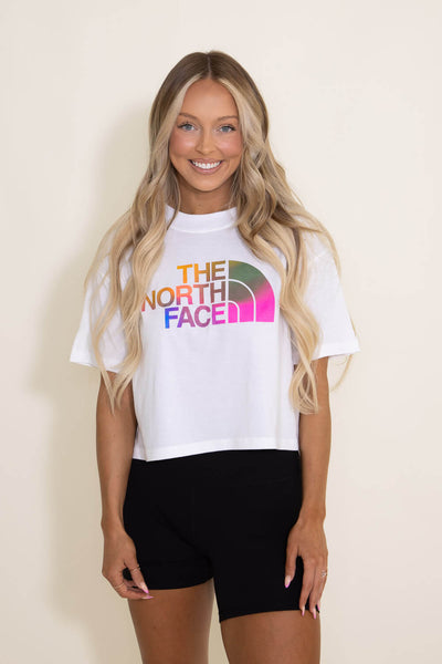 The North Face Pride Half Dome Cropped T-shirt for Women in White