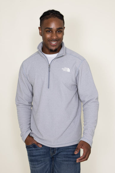 The North Face Textured Cap Rock 1/4 Zip for Men in Grey