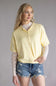 Things Between Half Sleeve Toby Cardigan for Women in Butter Yellow | TBW13717-BTR