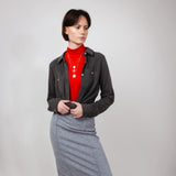 Thread & Supply Lewis Soft Luxe Button Up Shirt for Women in Black Olive