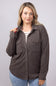 Thread & Supply Cassin Soft Luxe Button Up Shirt in Brown Heather