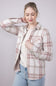 Thread & Supply Cassin Soft Luxe Button Up Shirt in Mauve Tan Plaid